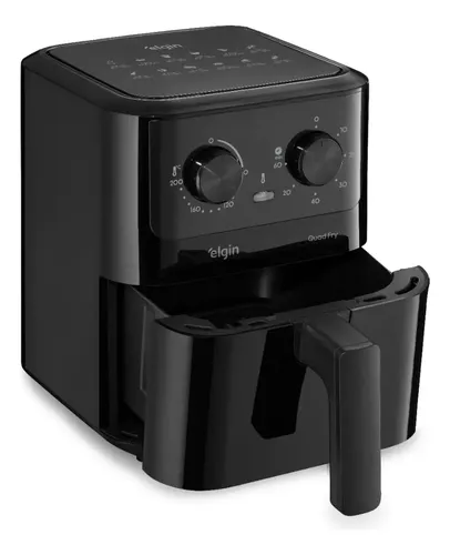 Fritadeira Elétrica Air Fryer Quad Fry 4,2 L,1400w Preto Elgin em oferta no Mercado Livre